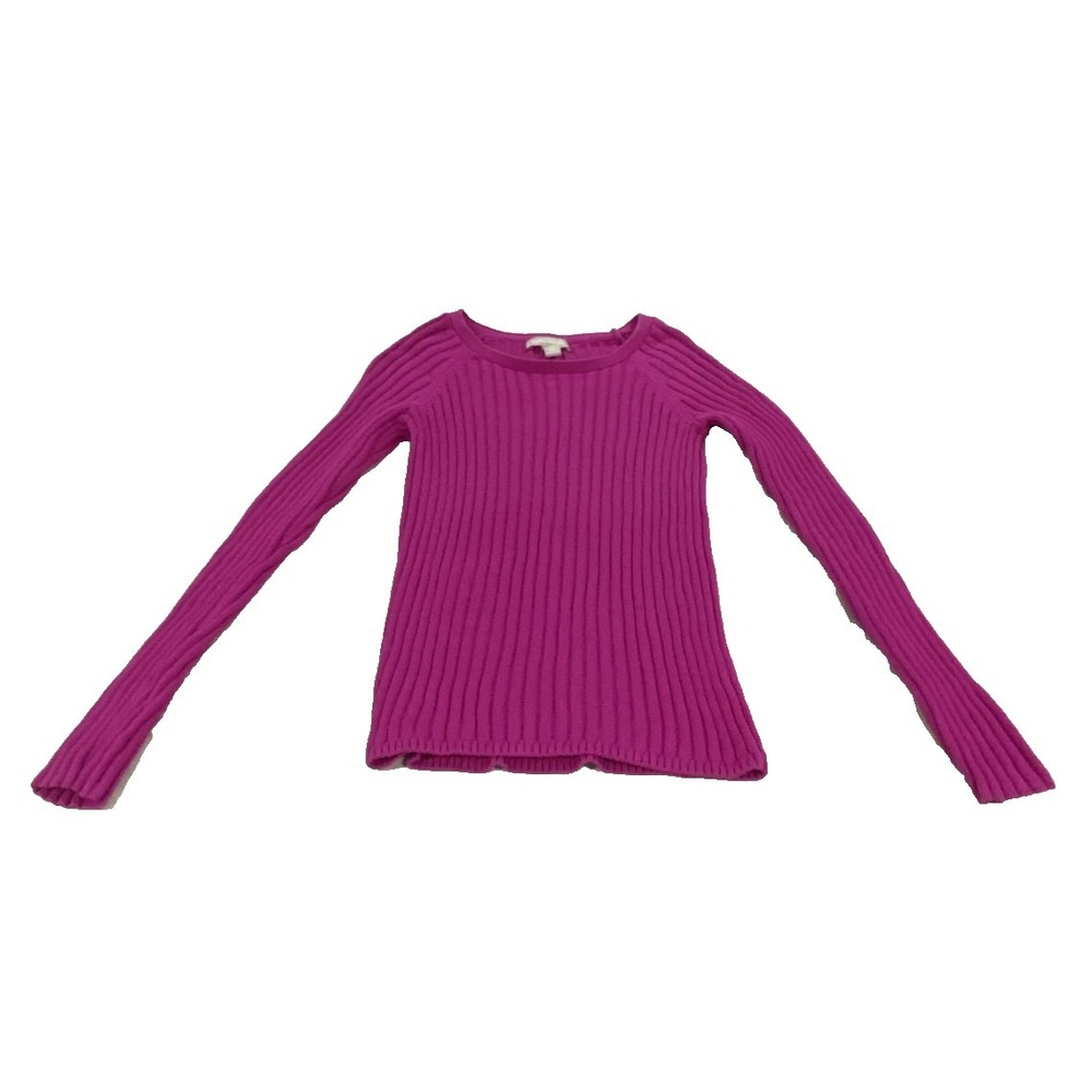 Banana Republic 100% Cotton Crew Neck Sweater Wild Orchid Size Medium
